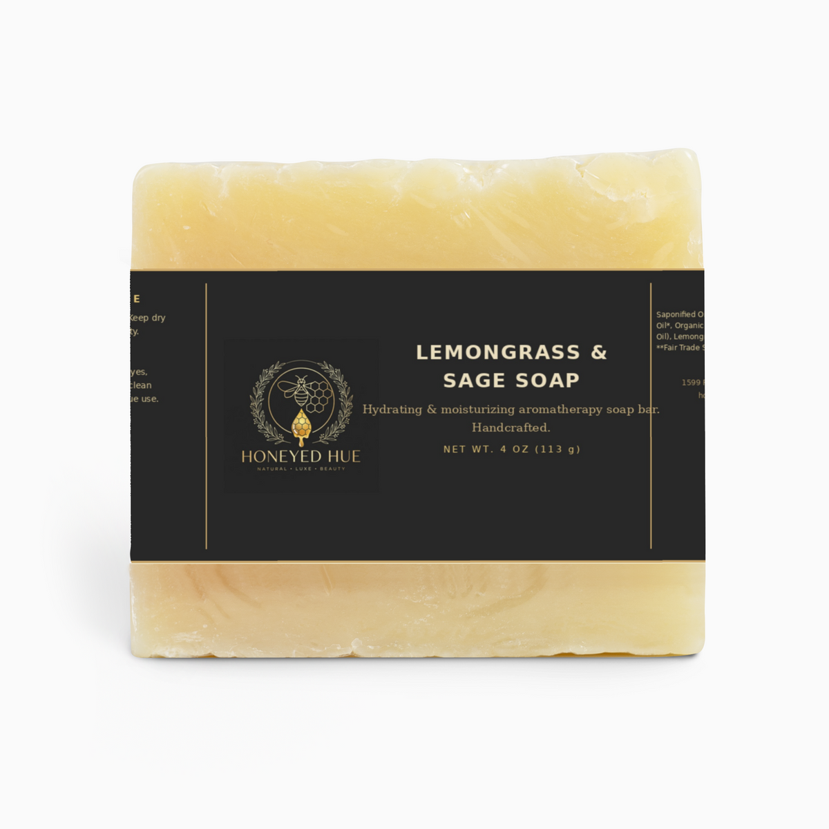 HONEYED HUE Lemongrass & Sage Soap